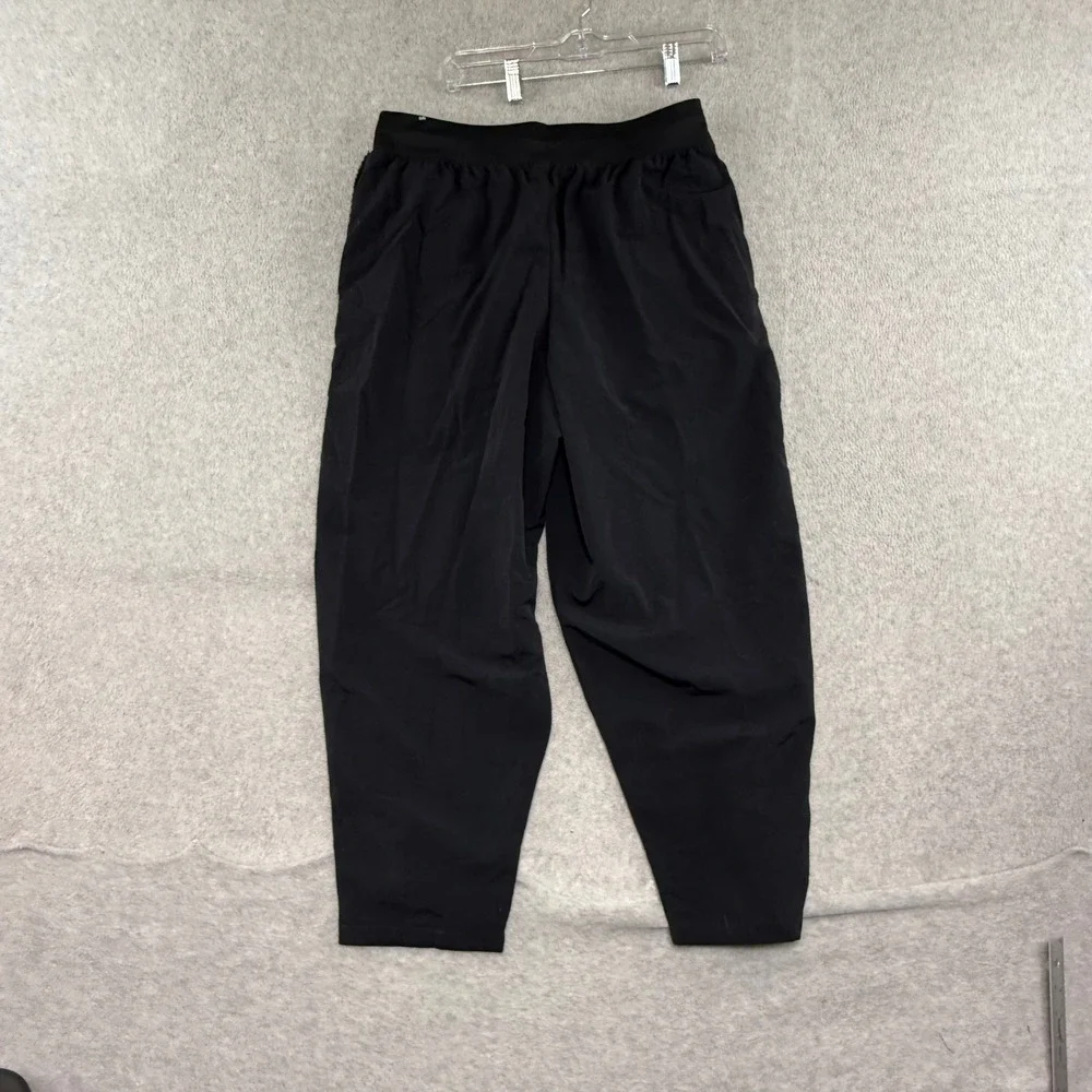 Nike Women's Sportswear Essential Woven High-Rise  Large L Pants Black  Faux Fur